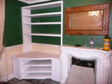 fancy design coloured shelves