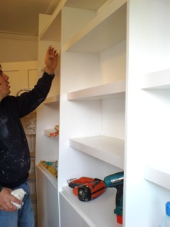 home office cabinets and 

shelving installations